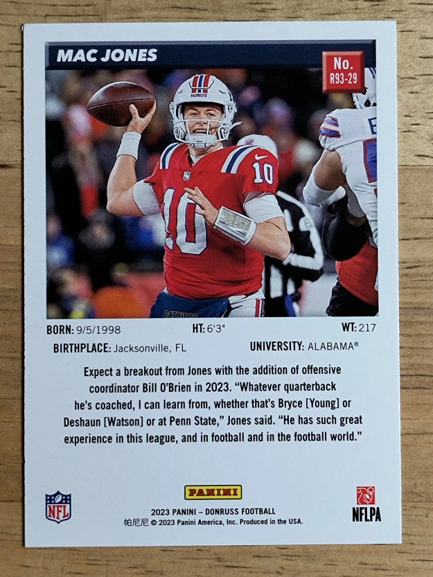 2023 Donruss Retro '93 #29 Mac Jones