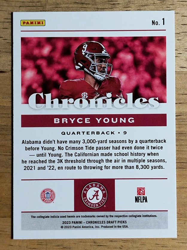 2023 Panini Chronicles Draft Picks #1 Bryce Young