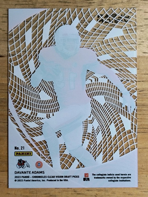 2023 Panini Chronicles Draft Picks Clear Vision #21 Davante Adams
