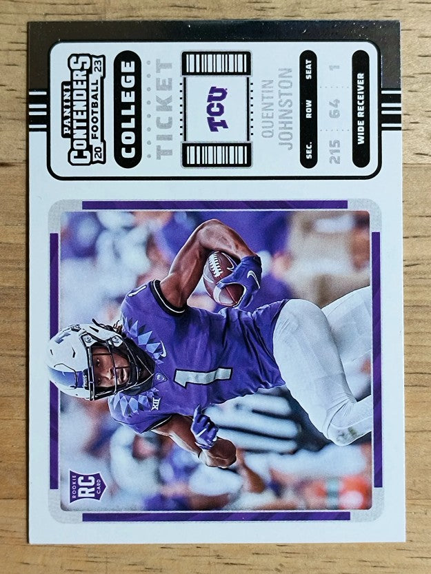 2023 Chronicles Draft Picks Contenders College Ticket #12 Quentin Johnston