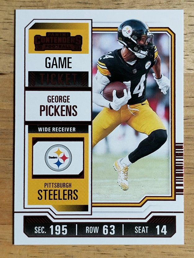 2023 Panini Contenders Game Ticket Red #82 George Pickens