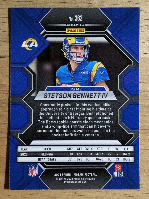 2023 Panini Mosaic #362 Stetson Bennett IV RC