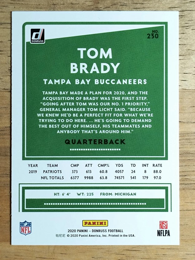 2020 Donruss #230A Tom Brady