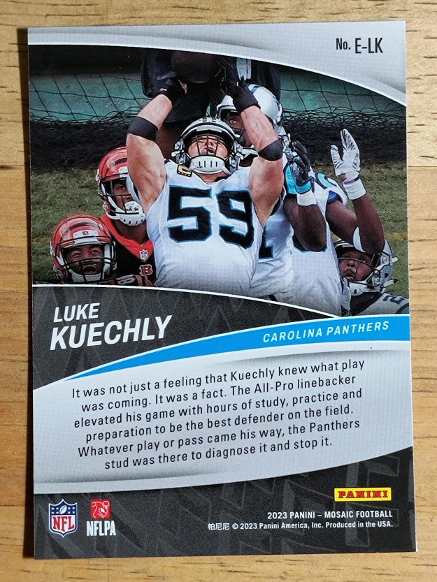 2023 Panini Mosaic Elevate #20 Luke Kuechly