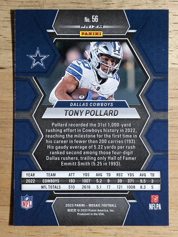 2023 Panini Mosaic Mosaic Green #56 Tony Pollard