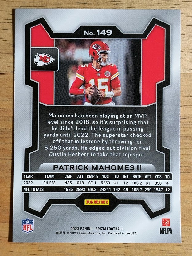 2023 Panini Prizm #149 Patrick Mahomes II