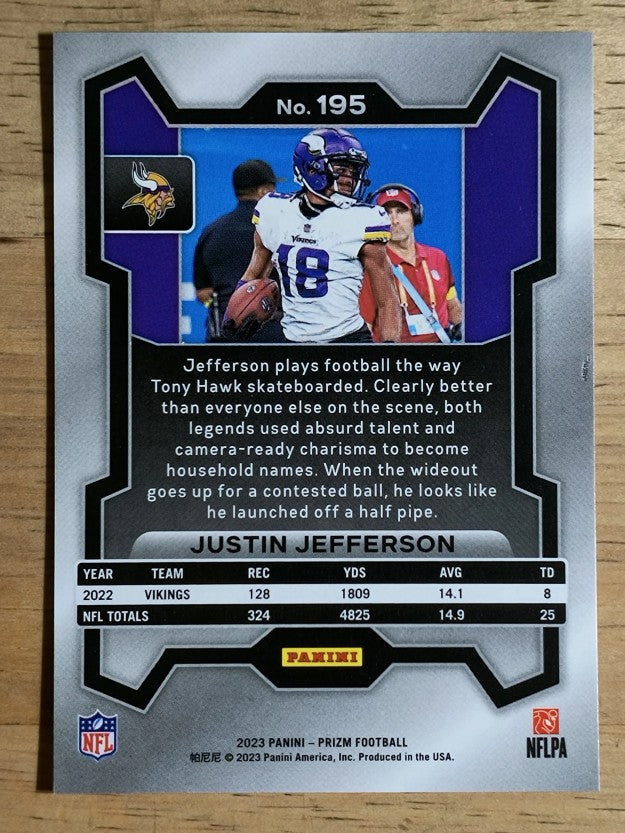 2023 Panini Prizm #195 Justin Jefferson
