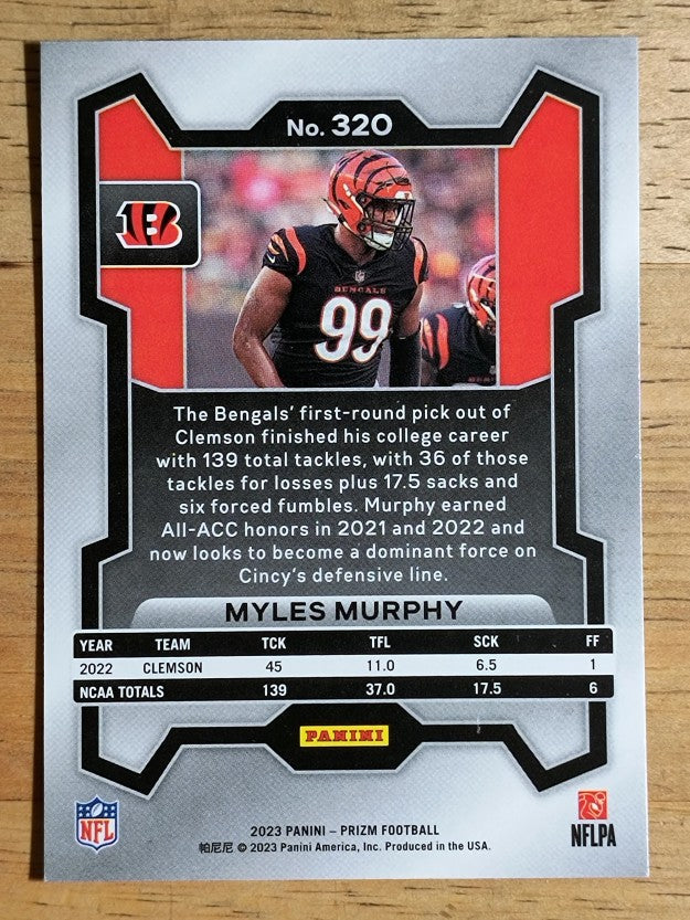 2023 Panini Prizm #320 Myles Murphy RC