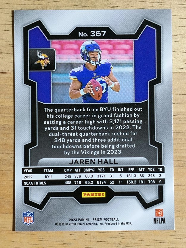 2023 Panini Prizm #367 Jaren Hall RC