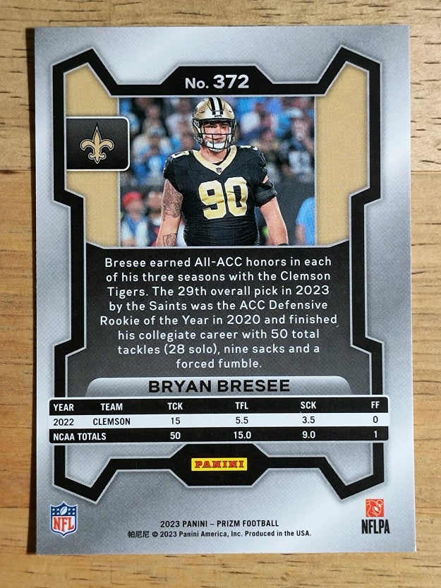 2023 Panini Prizm #372 Bryan Bresee RC