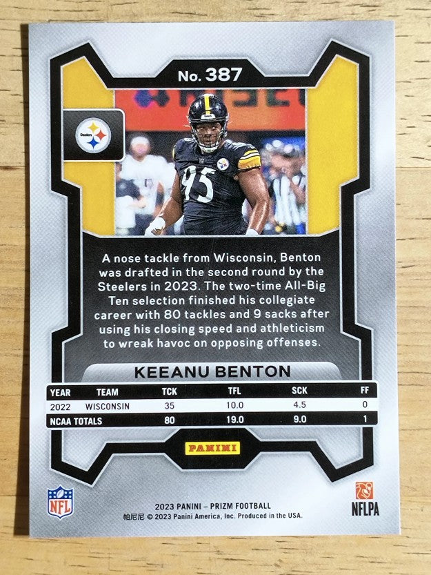 2023 Panini Prizm #387 Keeanu Benton RC
