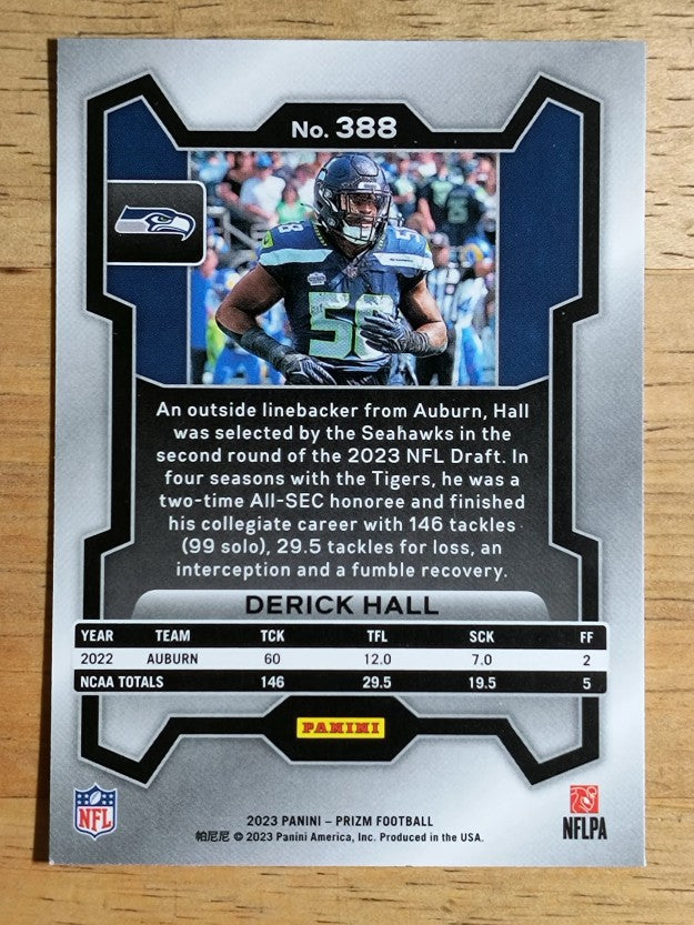 2023 Panini Prizm #388 Derick Hall RC