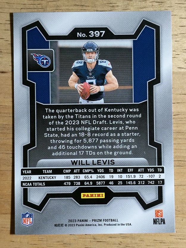 2023 Panini Prizm #397 Will Levis RC
