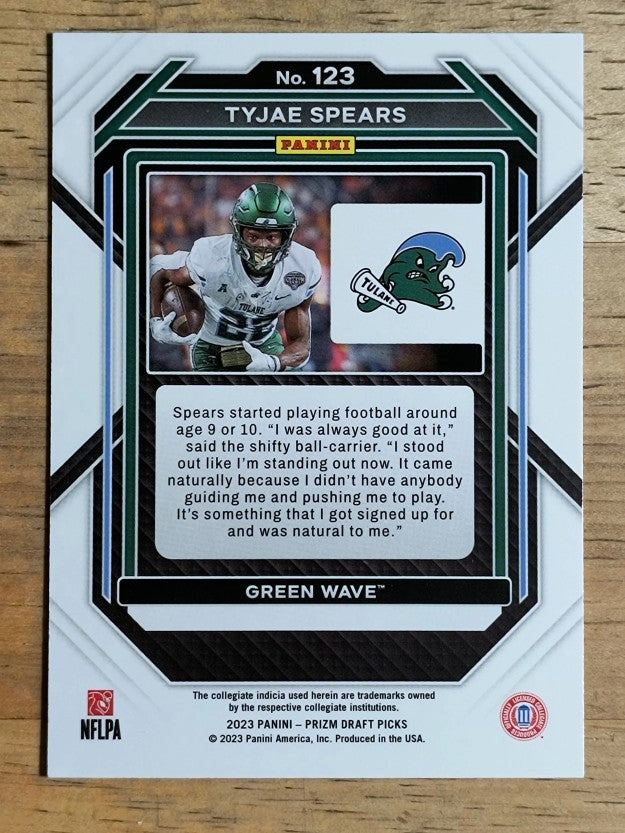 2023 Panini Prizm Draft Picks #123 Tyjae Spears