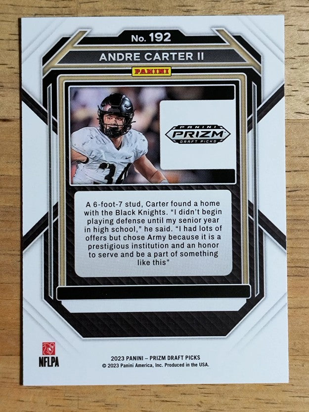 2023 Panini Prizm Draft Picks #192 Andre Carter II