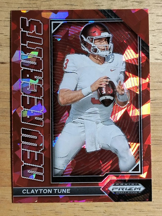 2023 Panini Prizm Draft Picks New Recruits Red Ice #21 Clayton Tune