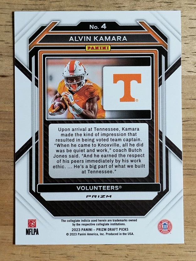 2023 Panini Prizm Draft Picks Prizms Red Ice #4 Alvin Kamara