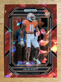 2023 Panini Prizm Draft Picks Prizms Red Ice #141 Jalin Hyatt