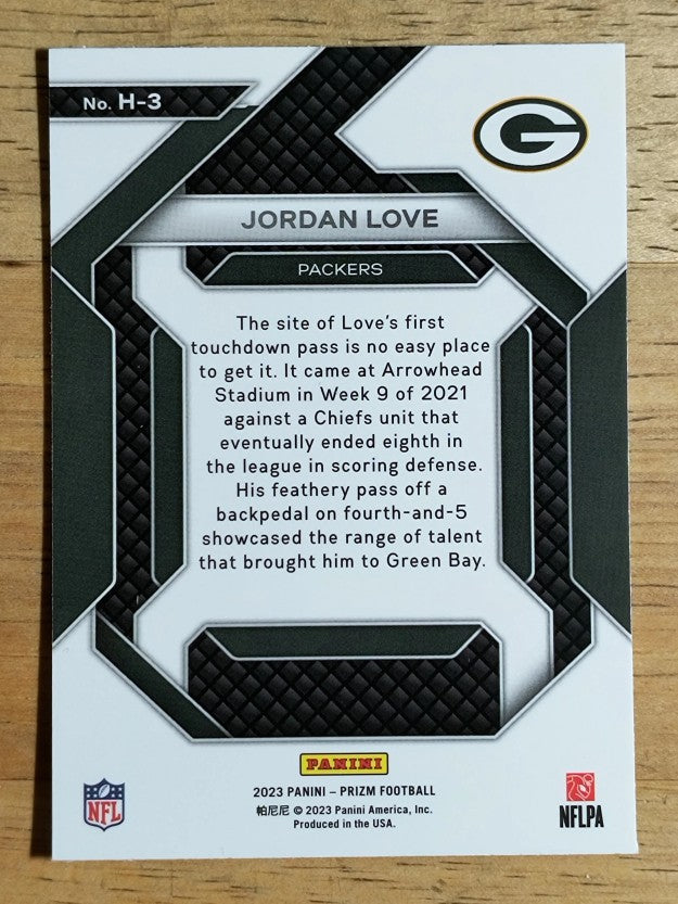 2023 Panini Prizm Emergent #3 Jordan Love