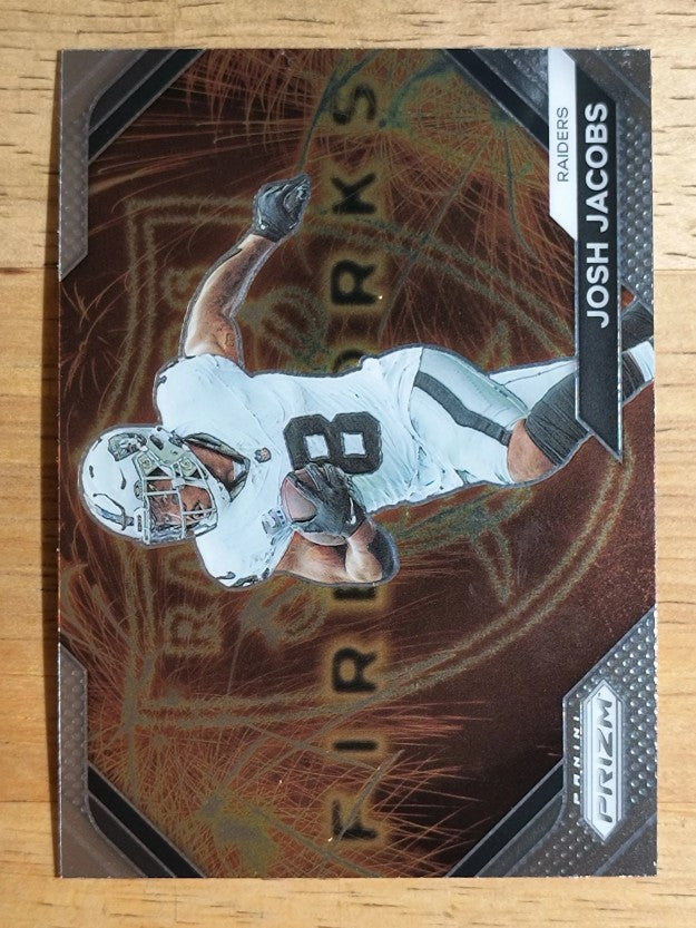 2023 Panini Prizm Fireworks #17 Josh Jacobs