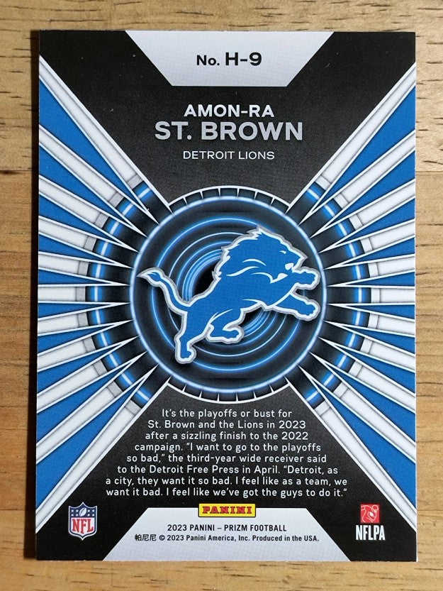 2023 Panini Prizm Hype #9 Amon-Ra St. Brown