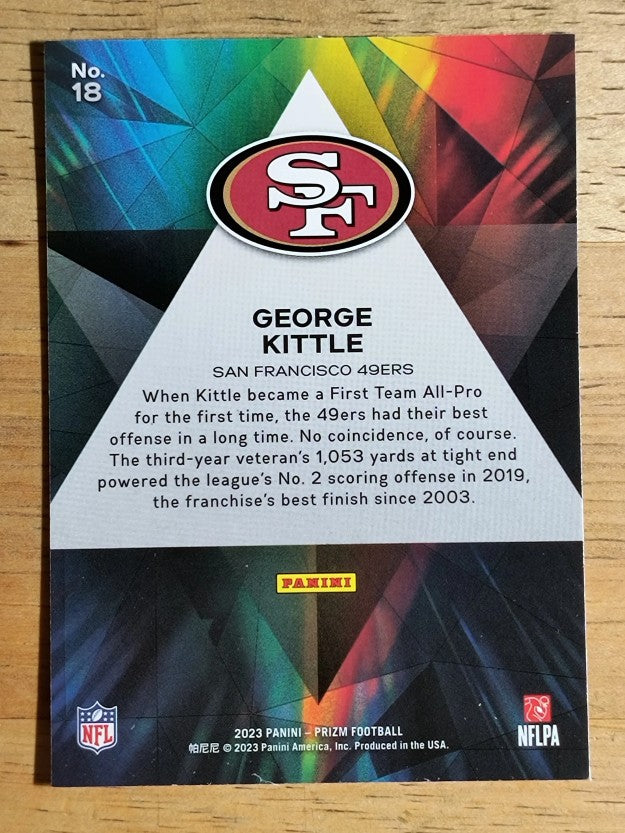 2023 Panini Prizm Prizmatic #18 George Kittle