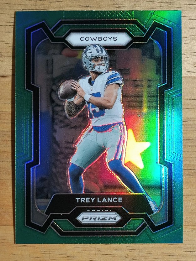 2023 Panini Prizm Prizms Green #274 Trey Lance