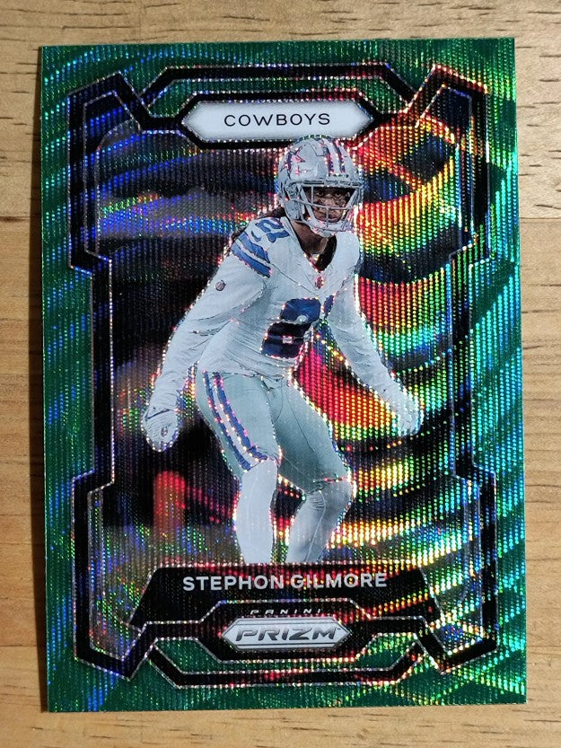 2023 Panini Prizm Prizms Green Wave #77 Stephon Gilmore