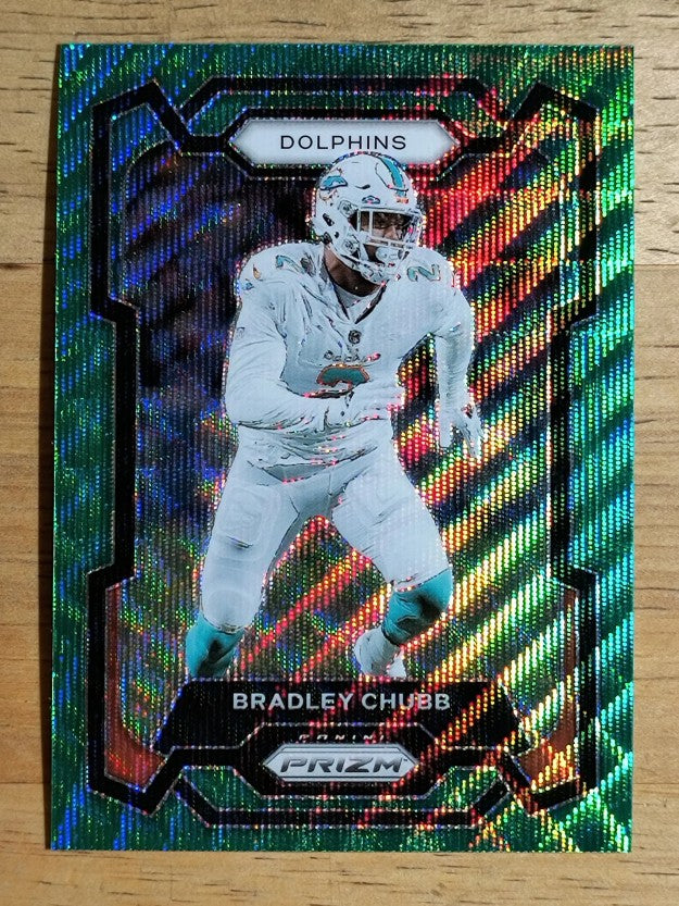 2023 Panini Prizm Prizms Green Wave #186 Bradley Chubb