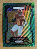 2023 Panini Prizm Prizms Green Wave #294 Curtis Samuel