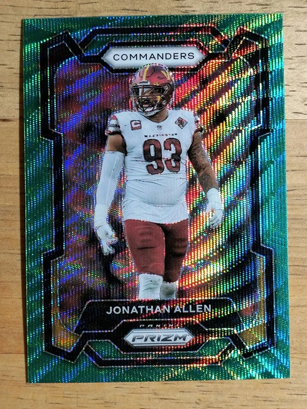 2023 Panini Prizm Prizms Green Wave #298 Jonathan Allen