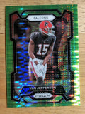 2023 Panini Prizm Prizms Neon Green Pulsar #171 Van Jefferson