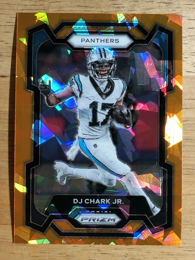 2023 Panini Prizm Prizms Orange Ice #41 D.J. Chark Jr.