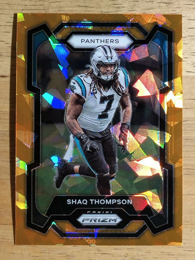 2023 Panini Prizm Prizms Orange Ice #45 Shaq Thompson