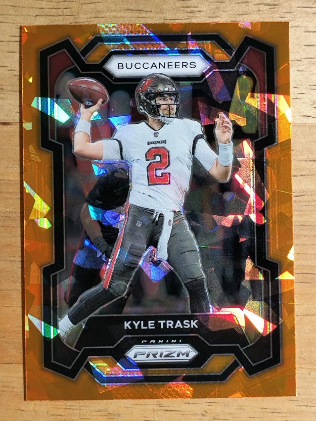2023 Panini Prizm Prizms Orange Ice #278 Kyle Trask