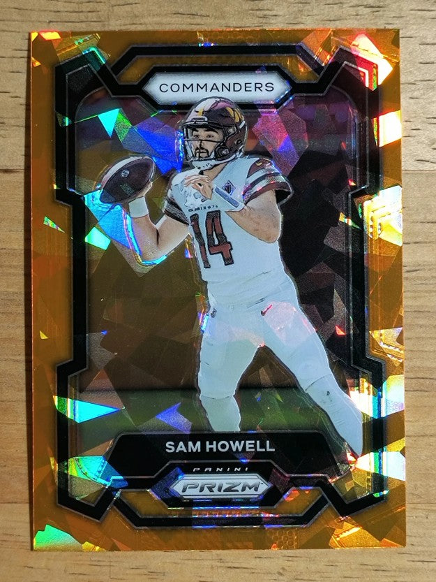 2023 Panini Prizm Prizms Orange Ice #300 Sam Howell