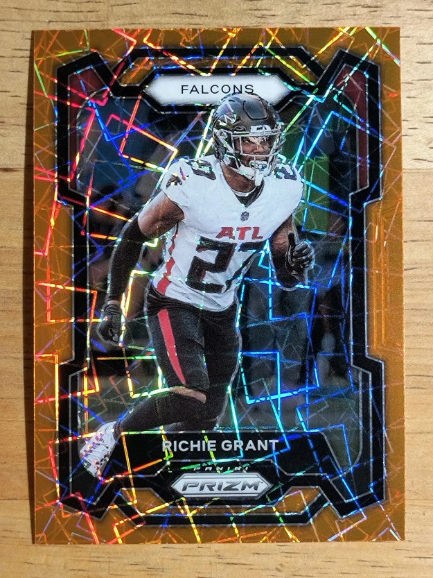 2023 Panini Prizm Prizms Orange Lazer #13 Richie Grant