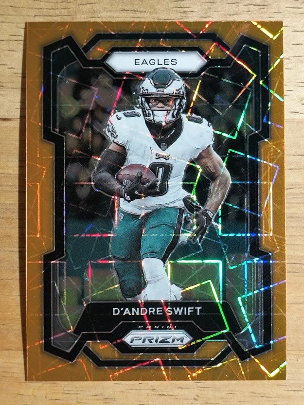 2023 Panini Prizm Prizms Orange Lazer #237 D'Andre Swift