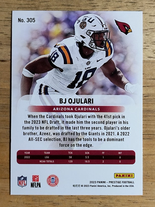 2023 Prestige #305 BJ Ojulari RC