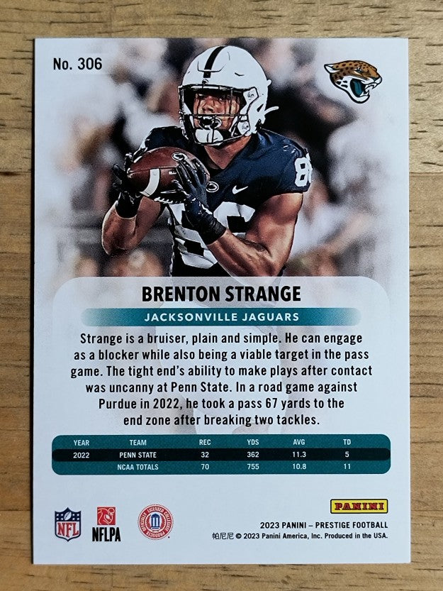 2023 Prestige #306 Brenton Strange RC