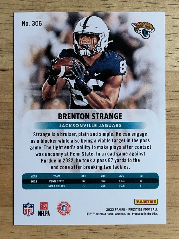 2023 Prestige #306 Brenton Strange RC