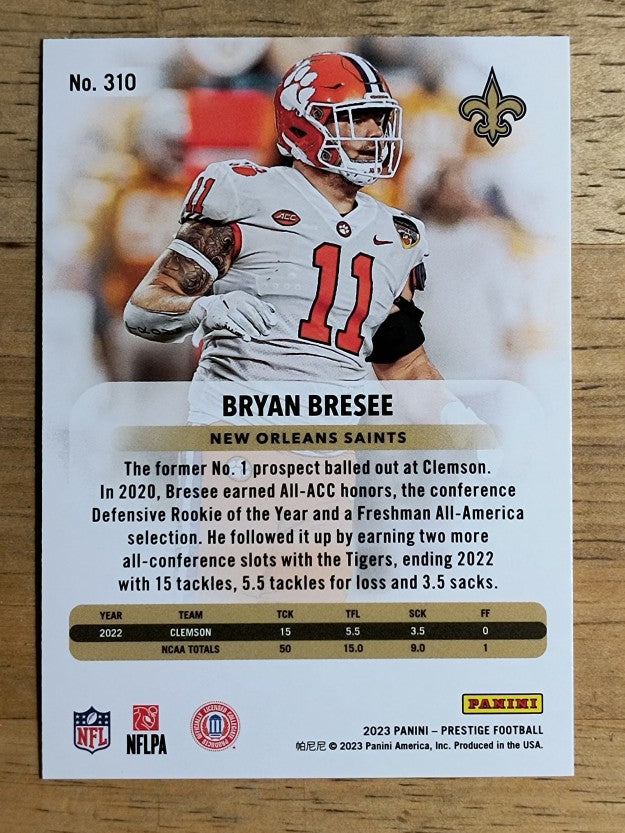 2023 Prestige #310 Bryan Bresee RC