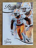2023 Prestige #313 Byron Young (LB) RC