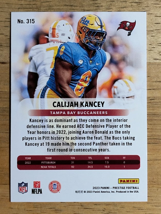 2023 Prestige #315 Calijah Kancey RC