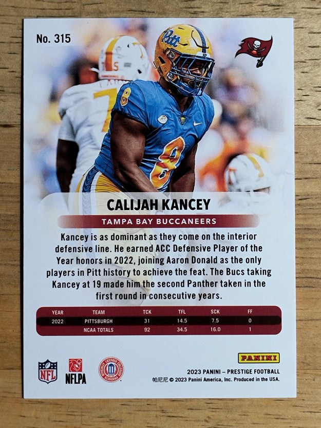 2023 Prestige #315 Calijah Kancey RC