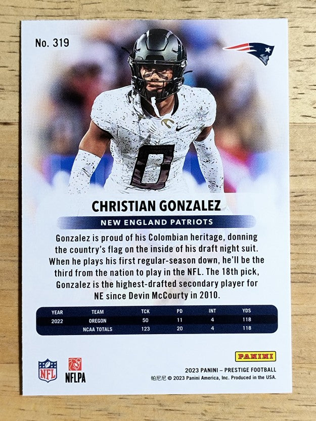 2023 Prestige #319 Christian Gonzalez RC