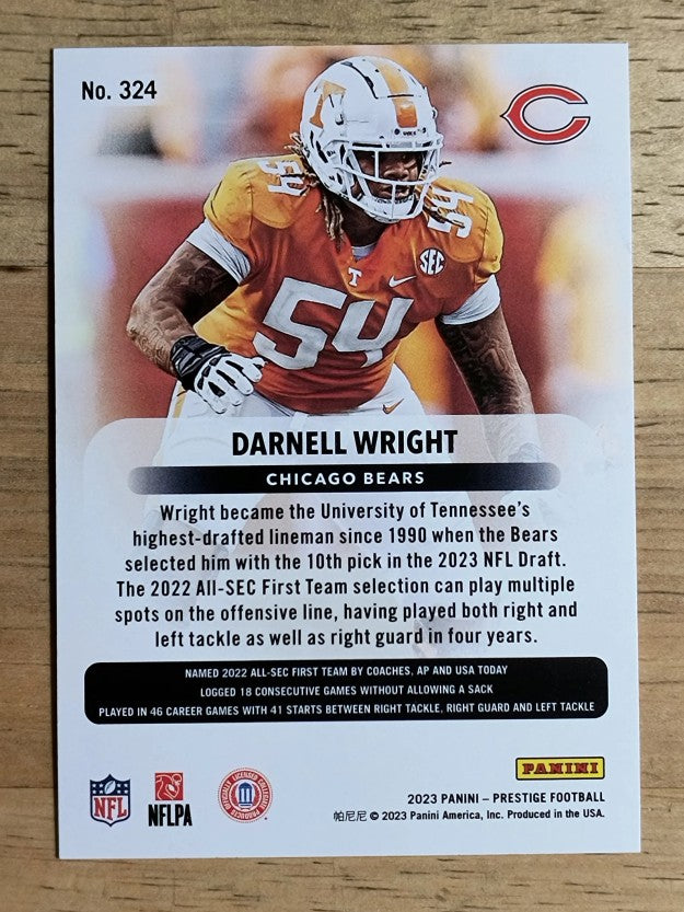 2023 Prestige #324 Darnell Wright RC