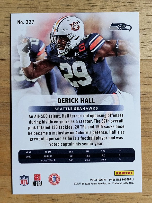 2023 Prestige #327 Derick Hall RC