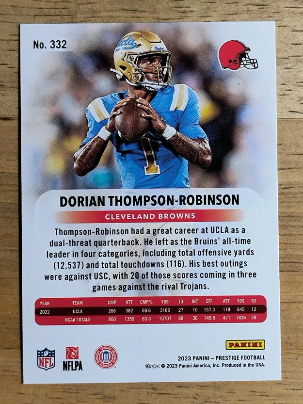 2023 Prestige #332 Dorian Thompson-Robinson RC