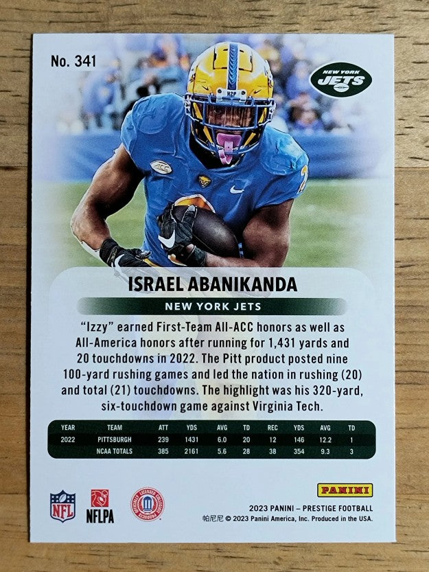 2023 Prestige #341 Israel Abanikanda RC